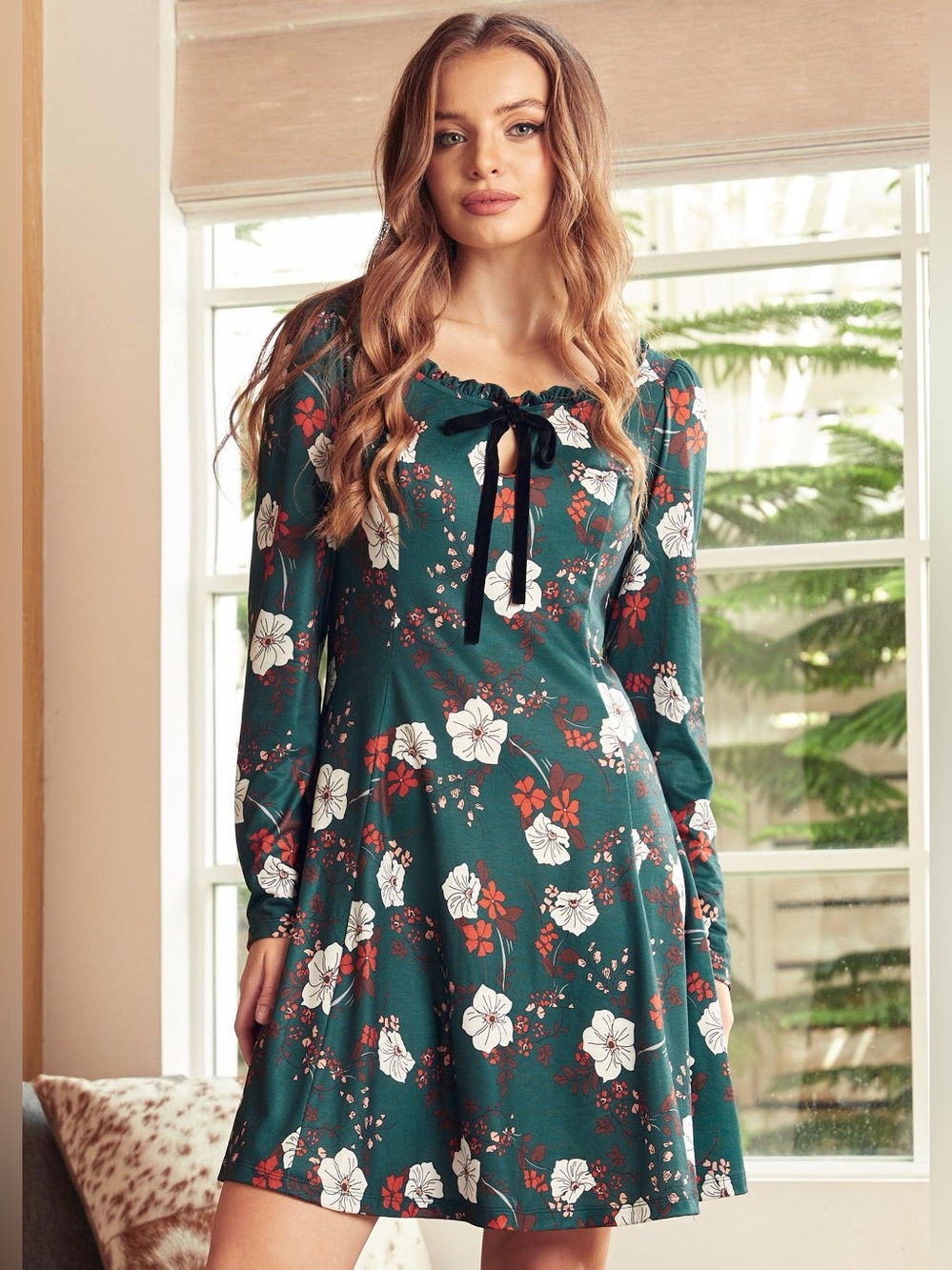 NWT ModCloth Woodstock Wanderer Dress - Garden Splendor Green Floral